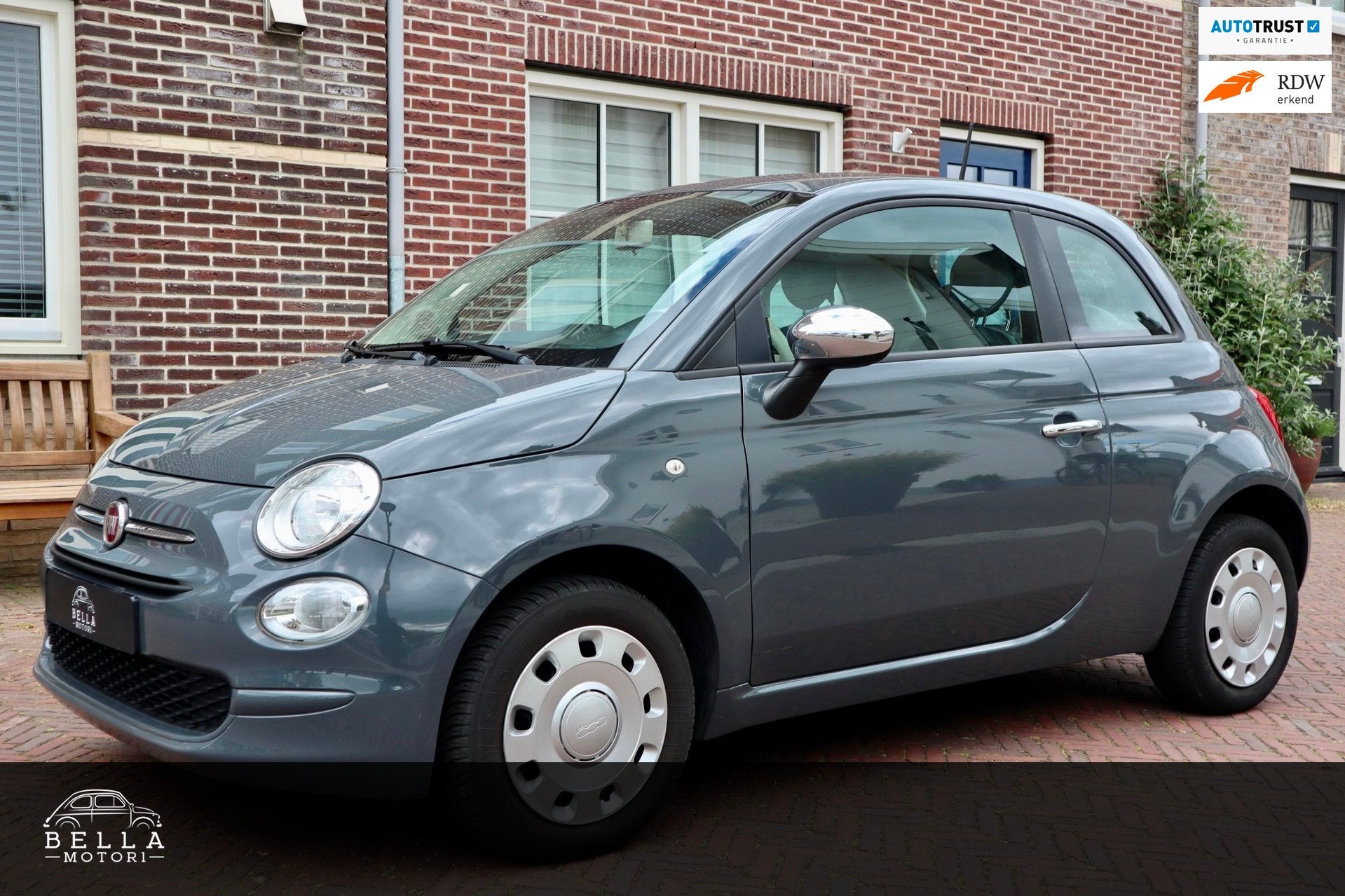 Fiat 500 1.2 Pop Star | RIJKLAARPRIJS | Uconnect touchscreen, Voorwielaandrijving, Stof, Gebruikt, Startonderbreker