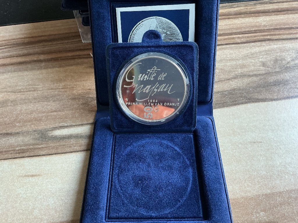 Zilveren  50 gulden beatrix proof, Ophalen, Koningin Beatrix, 10 gulden, Zilver