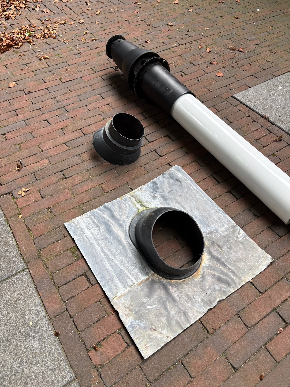 Rookgasafvoer CV-ketel, dakdoorvoer, rookgasdakdoorvoer, Doe-het-zelf en Verbouw, Verwarming en Radiatoren, Ophalen, Gebruikt