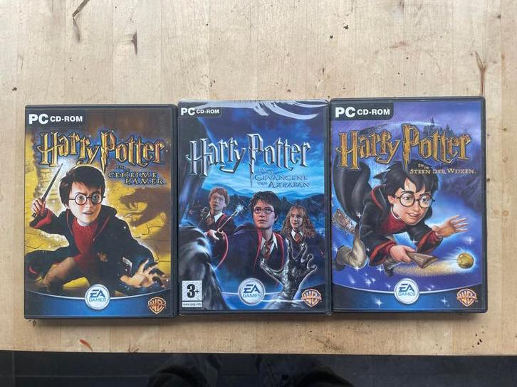 Harry Potter PC CD-ROM Spellen: Steen der Wijzen, Geheime Ka, Avontuur en Actie, 1 speler, Ophalen of Verzenden, Zo goed als nieuw