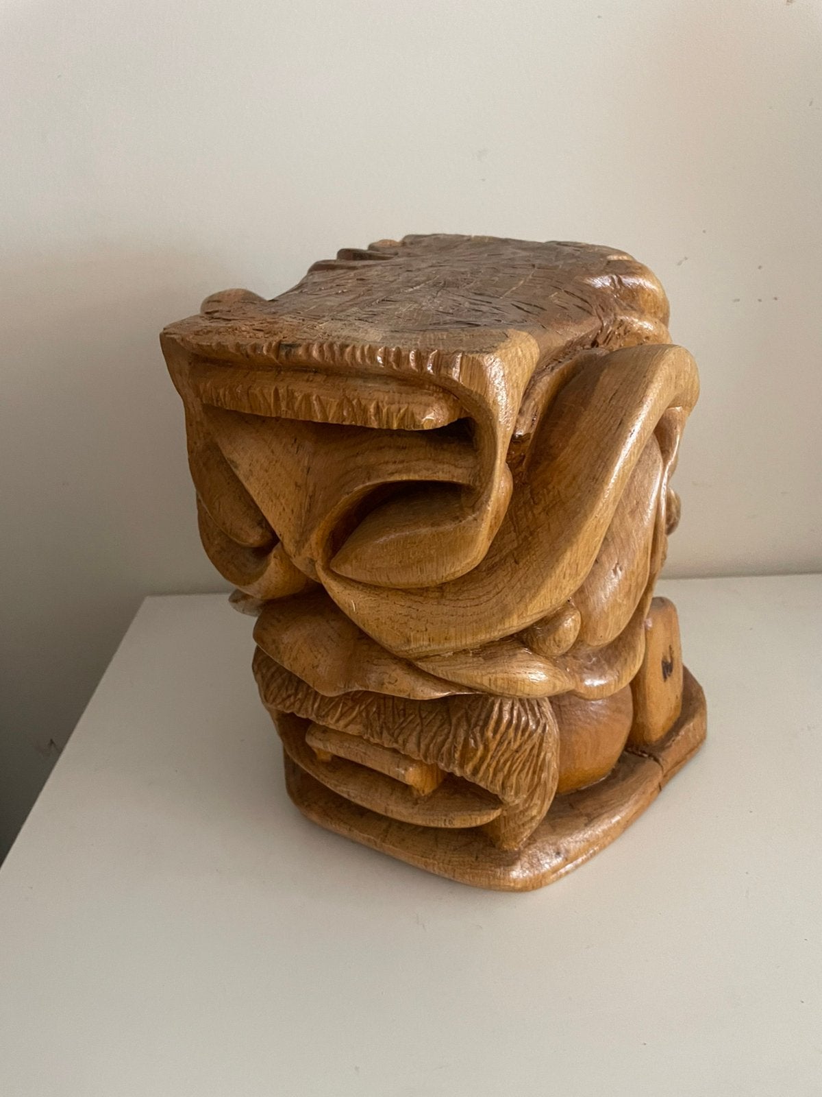 Hawaii massief houten sculptuur jaren 70. 6,7 KG, Antiek en Kunst, Verzenden
