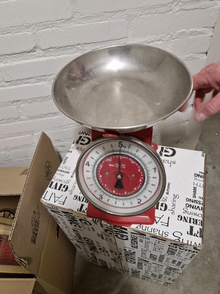 Vintage weegschaal, Ophalen, Minder dan 10 kg, Keukenweegschaal, Zo goed als nieuw