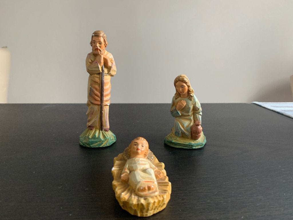 Kerstgroep 19 delig - 'kleine' verfijnde beeldjes, Ophalen of Verzenden, Gebruikt