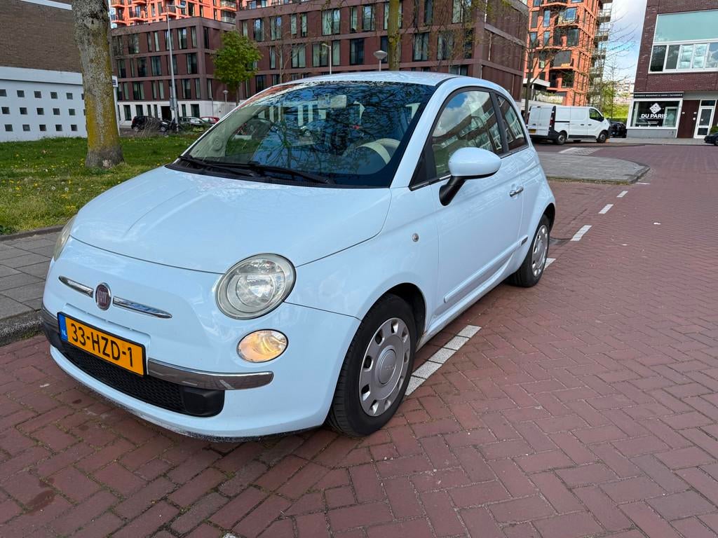 Fiat 500 1.2 Pop Automaat Baby Blue, Euro 5, Gebruikt, 1242 cc, 4 cilinders
