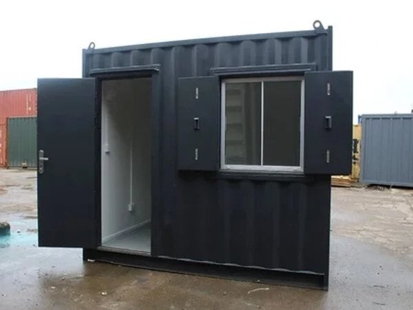 Geïsoleerd kantoor in een 10-voets container, Ophalen of Verzenden, Overige materialen, Minder dan 4 cm, 15 m² of meer