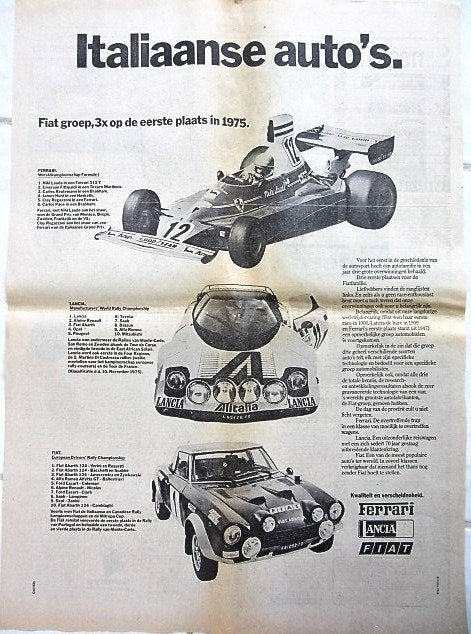 4 vintage advertenties reclames autos 75 Renault Mazda Ford, Ophalen of Verzenden, Gebruikt, Auto's