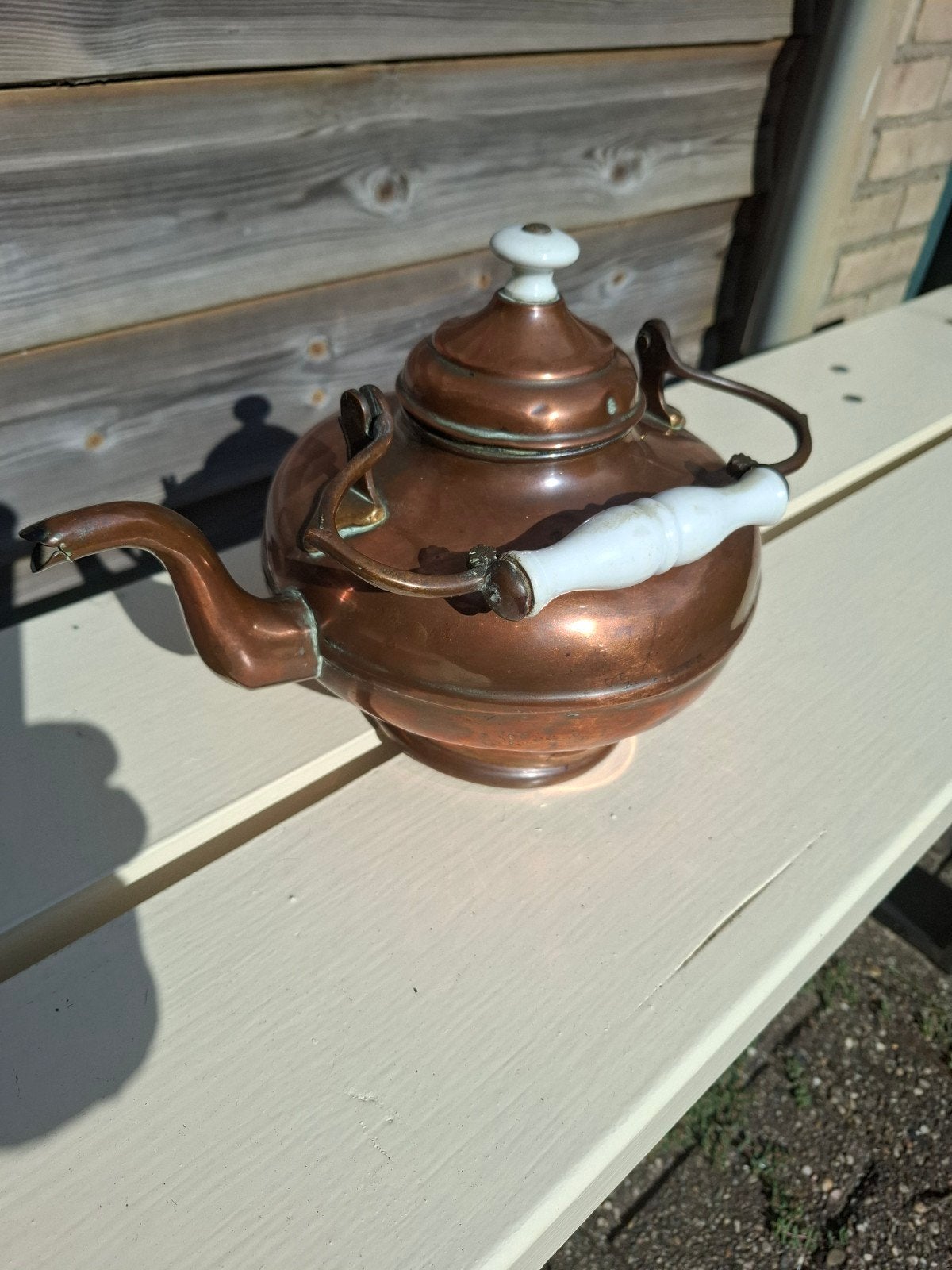 Antieke Koperen Waterketel, Ophalen of Verzenden, Koper