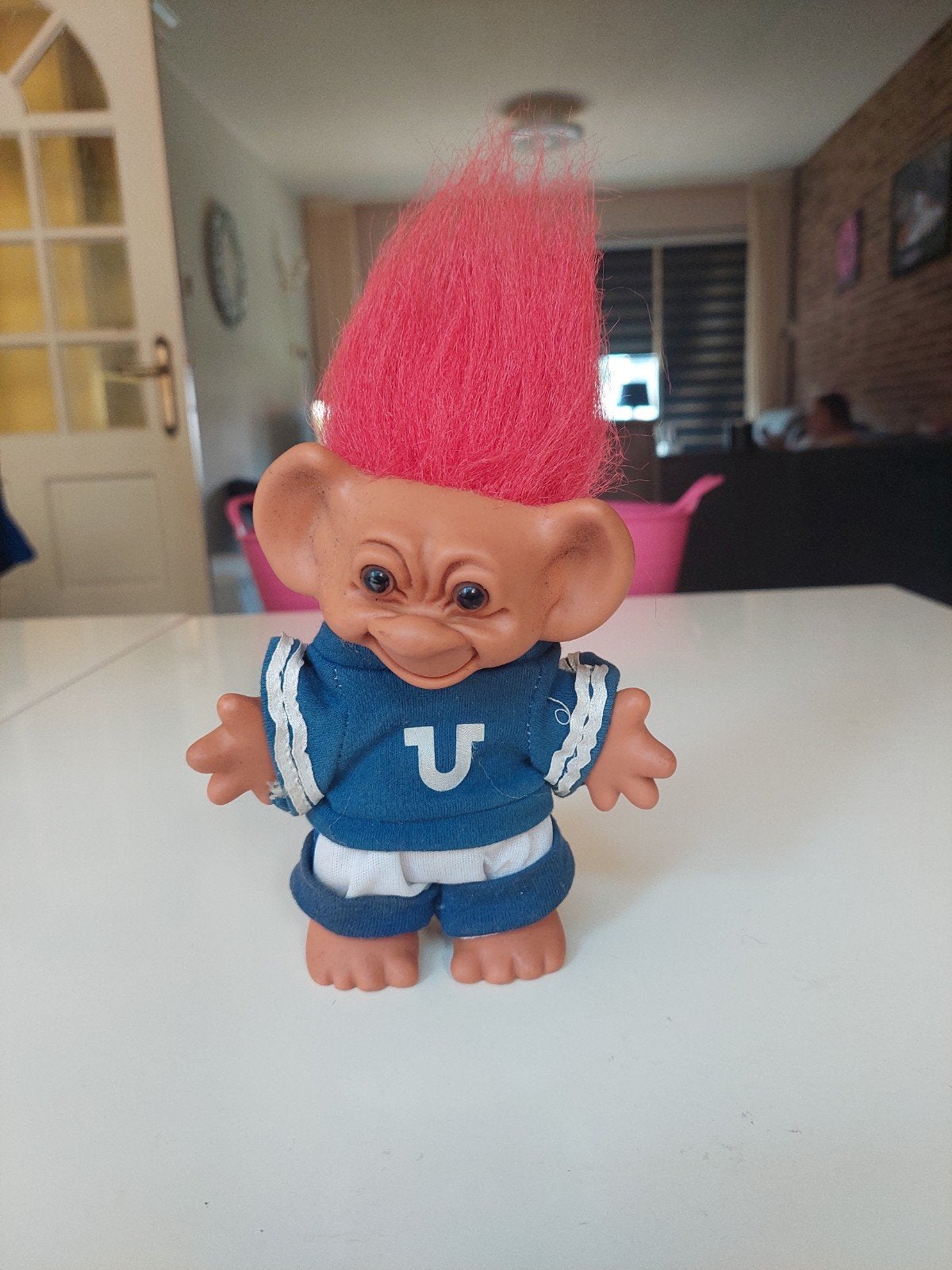 vintage Uneeda Wishnik Football Troll uit de jaren '80, Ophalen of Verzenden, Gebruikt