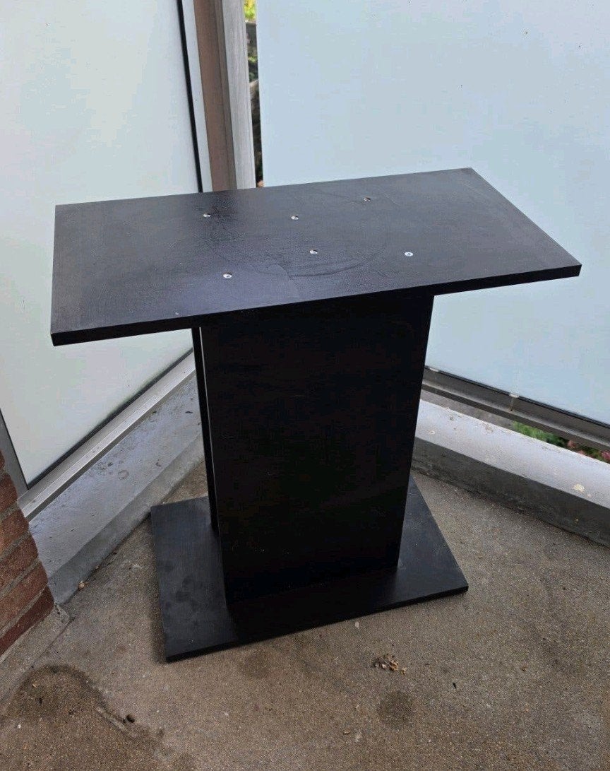 aquarium tafel, Ophalen, Leeg aquarium