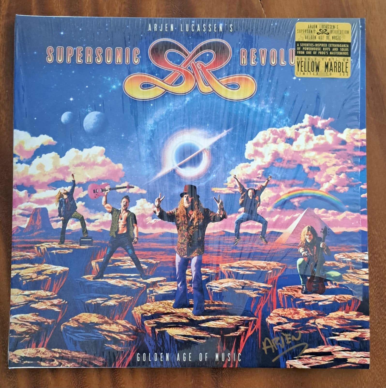 Arjen Lucassen Aryeon Supersonic Revolution Gesigneerd, Ophalen of Verzenden, 12 inch, Dubbel-LP, Colored vinyl