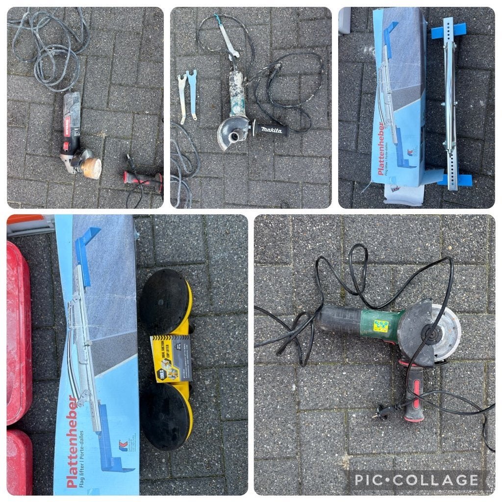 Tegelgereedschap bieden mag ook alles in een keer!!, Ophalen, Gebruikt