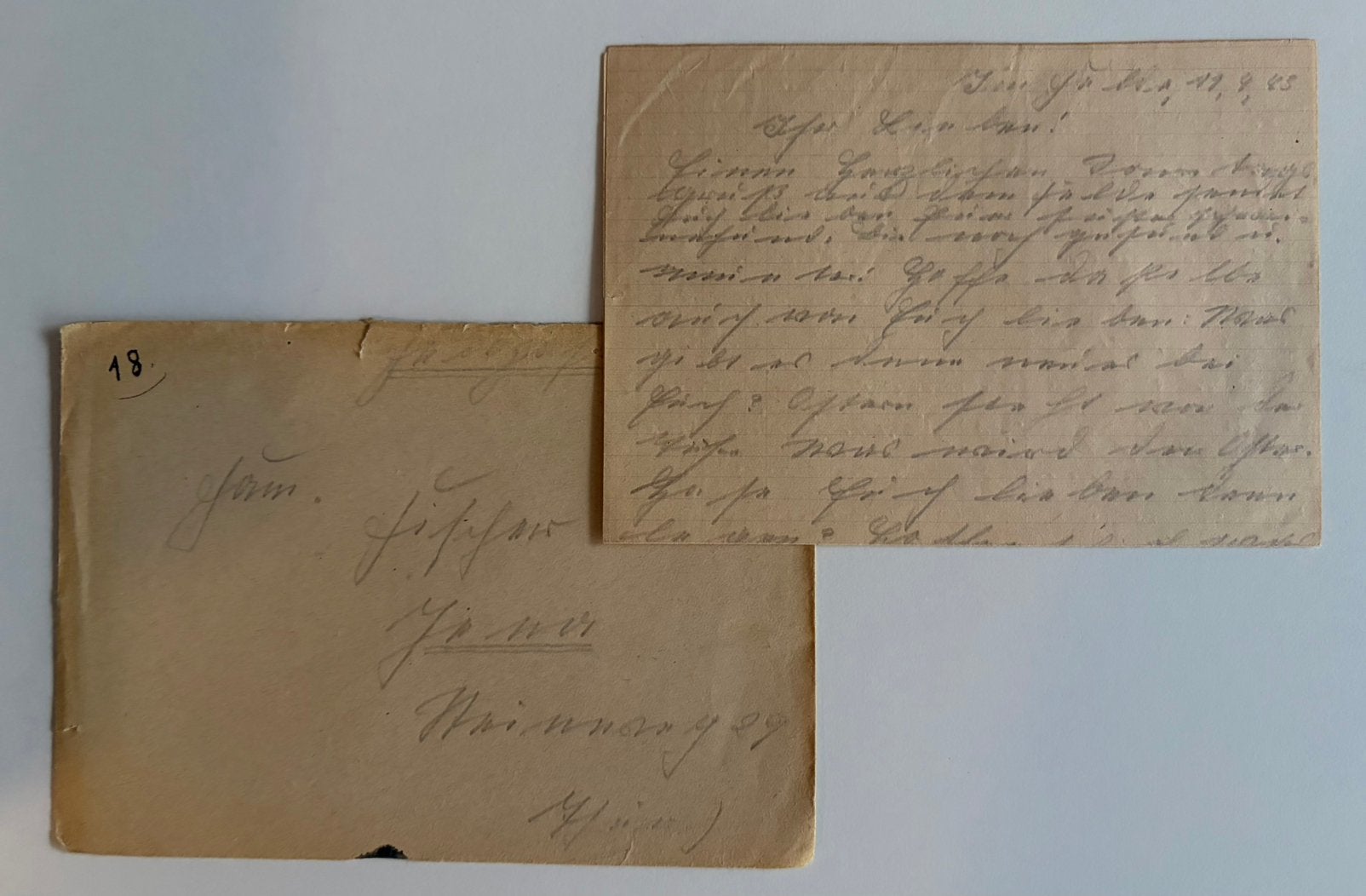 Feldpost 1943, Ophalen of Verzenden, Brief