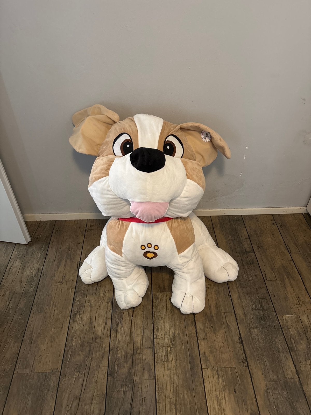 Grote knuffelhond - Ideaal voor knuffelen en spelen, Ophalen, Gebruikt, Hond, Beige