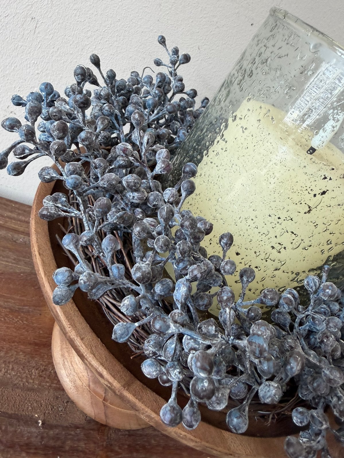 Mooie kunst dadelkrans 28 cm, Huis en Inrichting, Woonaccessoires | Kransen, -, Krans, -, Nieuw