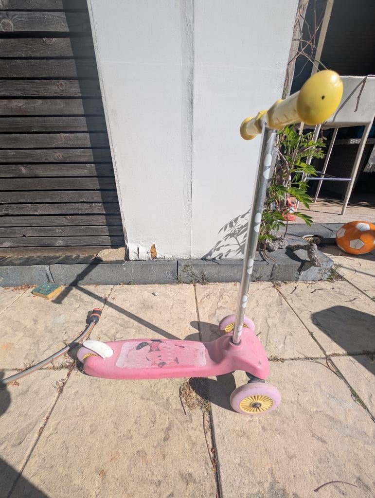 Roze kinderstep met 3 wielen, Fietsen en Brommers, Steps, Ophalen, Gebruikt, Gewone step