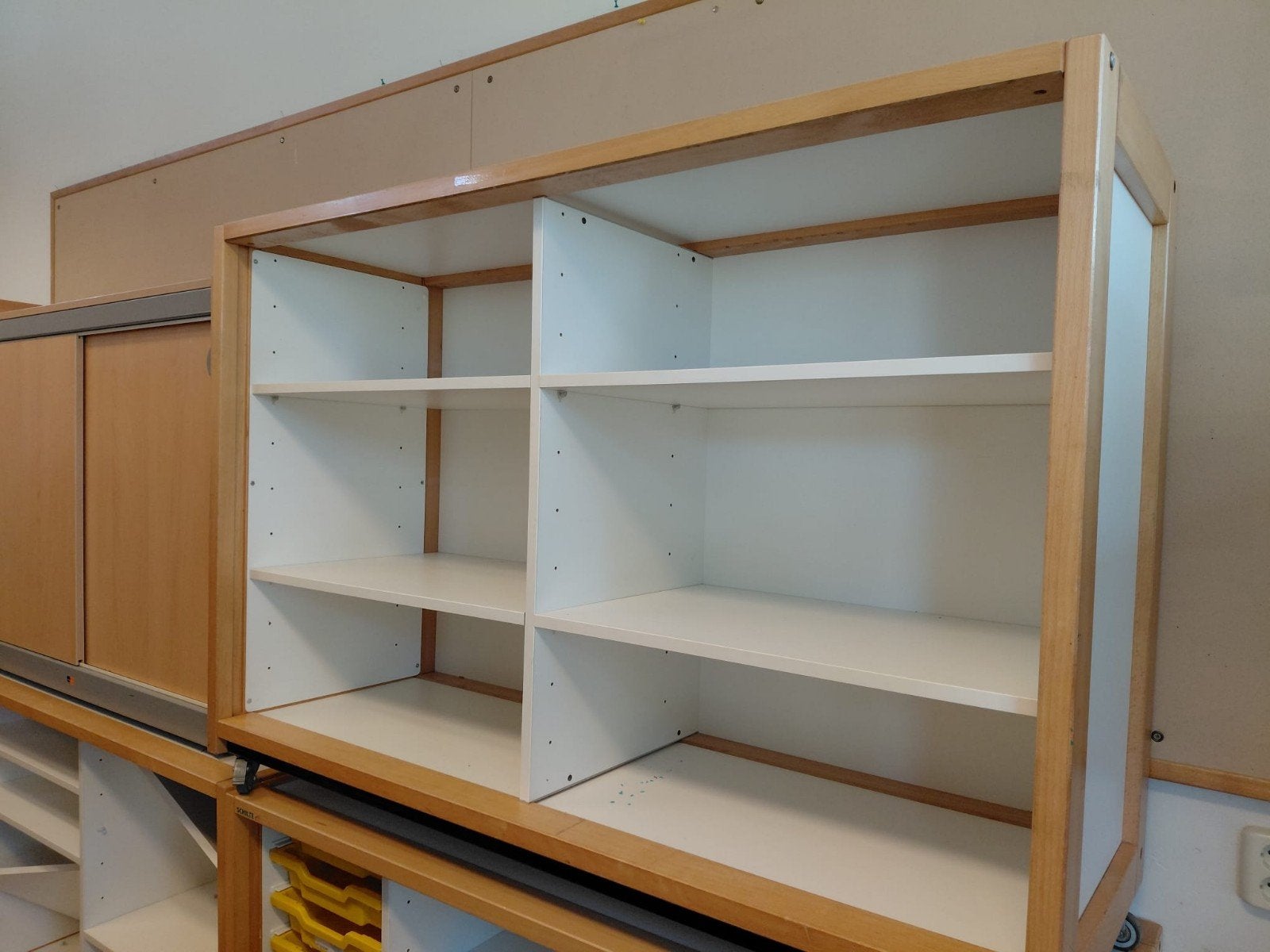 6 Houten kasten met planken - ideaal voor opslag, Huis en Inrichting, Ophalen, Met plank(en), Gebruikt, Minder dan 100 cm