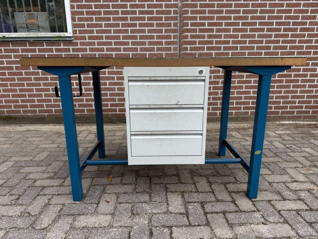 Overtoom Werkbank met Ladekast Beuken Werkblad Topkwaliteit, Niet ingevuld, 70 tot 120 cm, Niet ingevuld, Ophalen of Verzenden