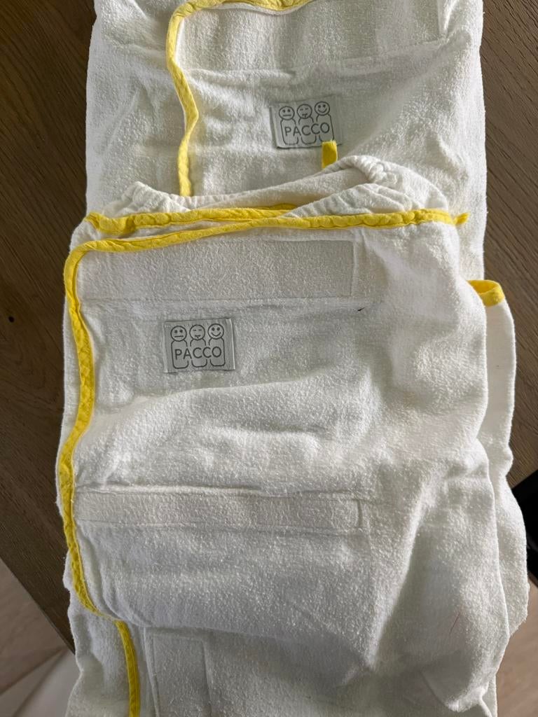 Pacco inbakerdoeken, Kinderen en Baby's, Dekens, Slaapzakjes en Inbakerproducten, Ophalen of Verzenden, Zo goed als nieuw, Minder dan 70 cm