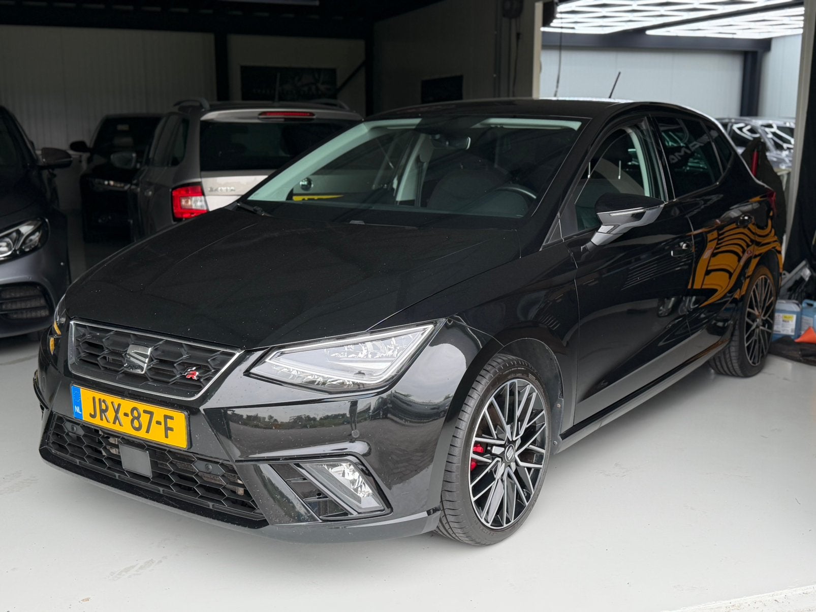 Seat Ibiza 1.5 TSI FR DSG 150pk 2018 Zwart, Auto's, Seat, Bedrijf, Ibiza, ABS, Achteruitrijcamera, Adaptieve lichten, Adaptive Cruise Control