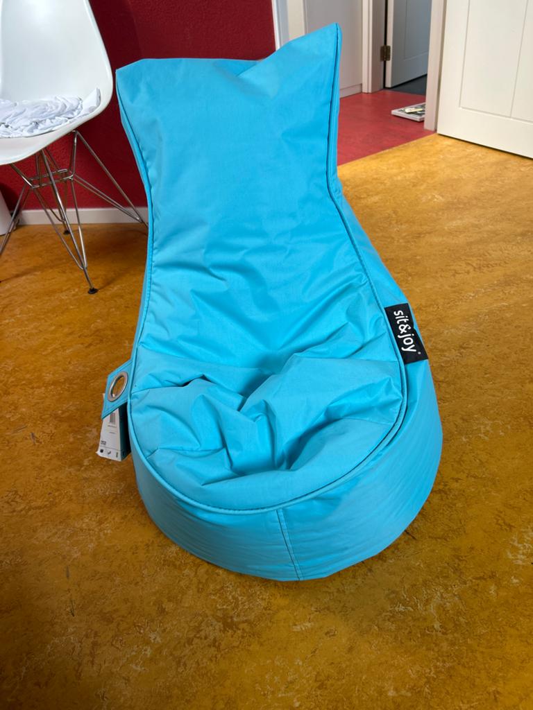 Kinderzitzak van sit&joy - Comfortabel en stijlvol, Huis en Inrichting, Zitzakken, Ophalen, Zo goed als nieuw, Blauw, Zitzak