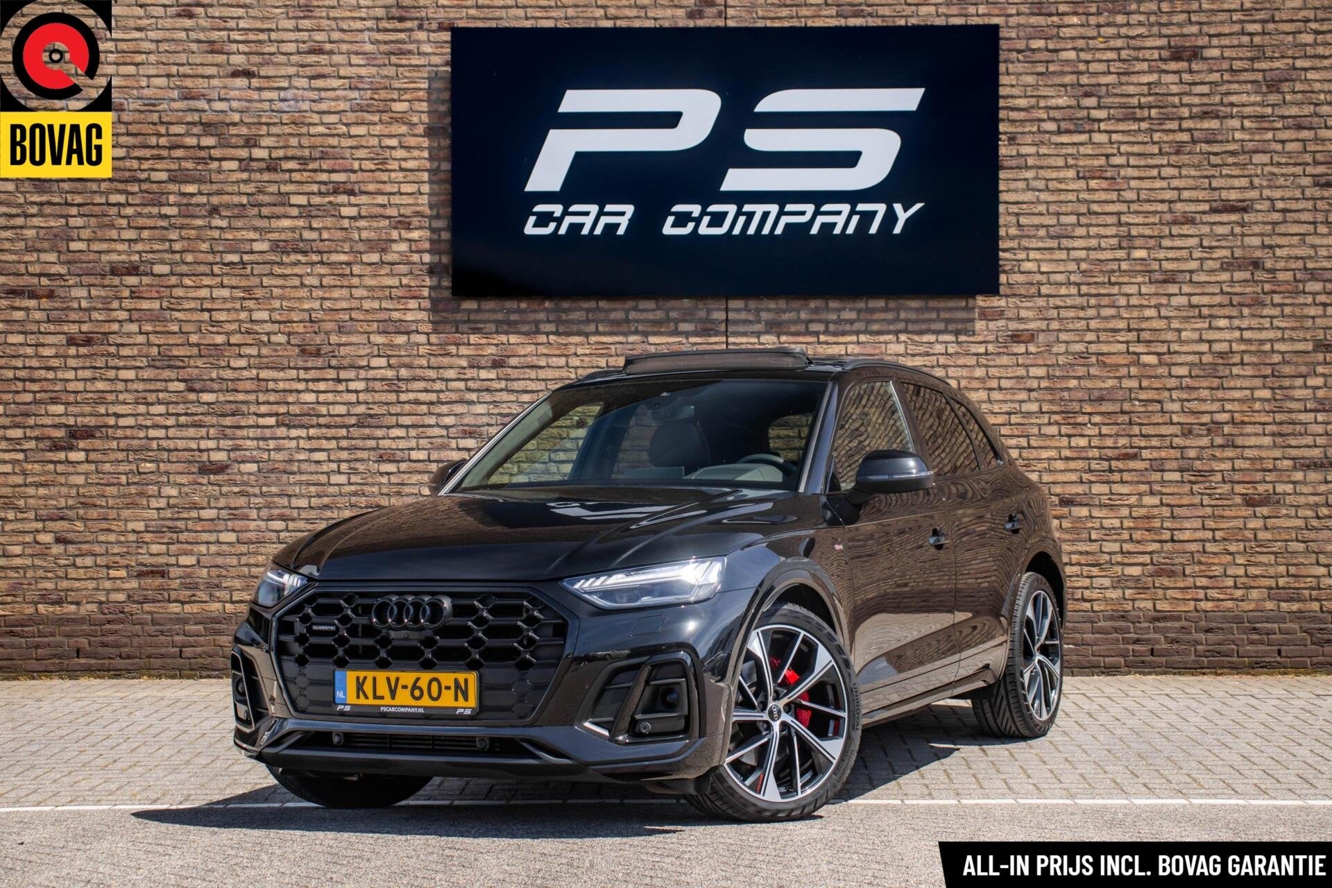 Audi Q5 55 TFSI e S-Line, BTW, Full Option, Pano, Leder, B&O, Automaat, 12 maanden, Gebruikt, Zwart