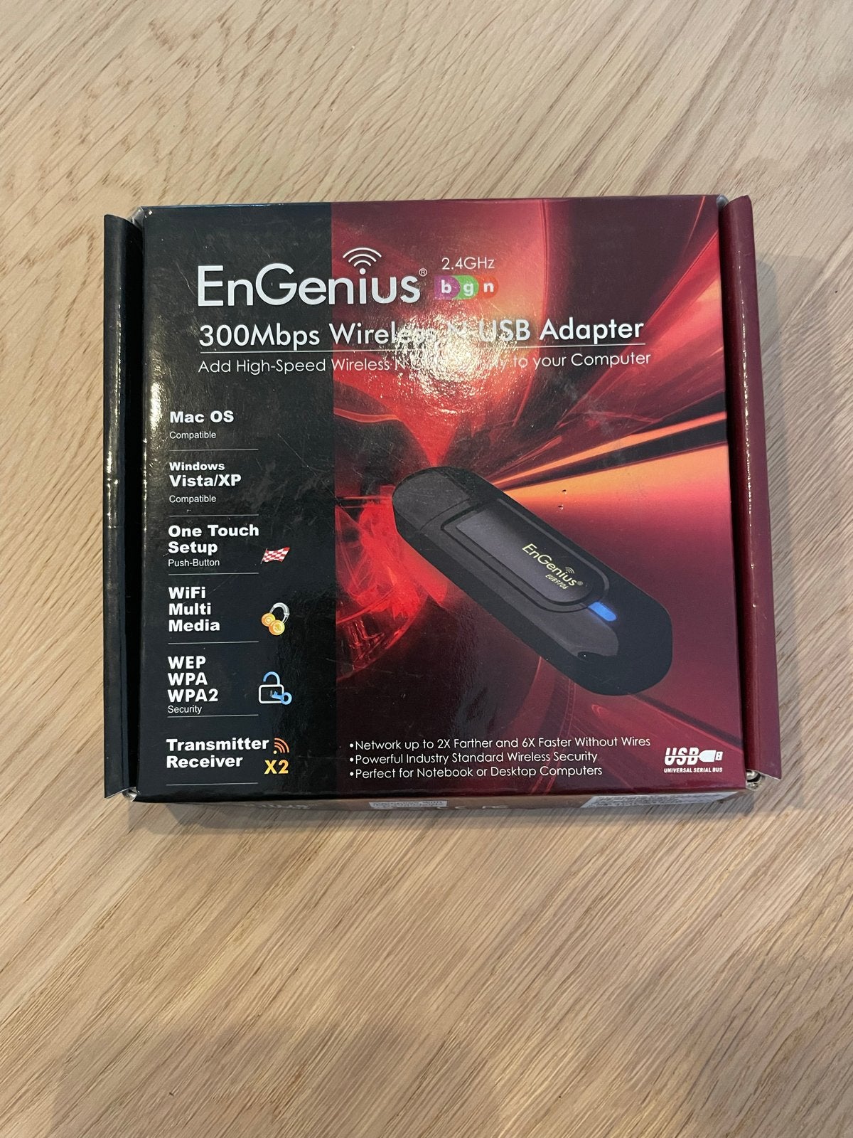 EnGenius 300Mbps Draadloze USB Adapter - Nieuw in doos, Ophalen of Verzenden, Nieuw