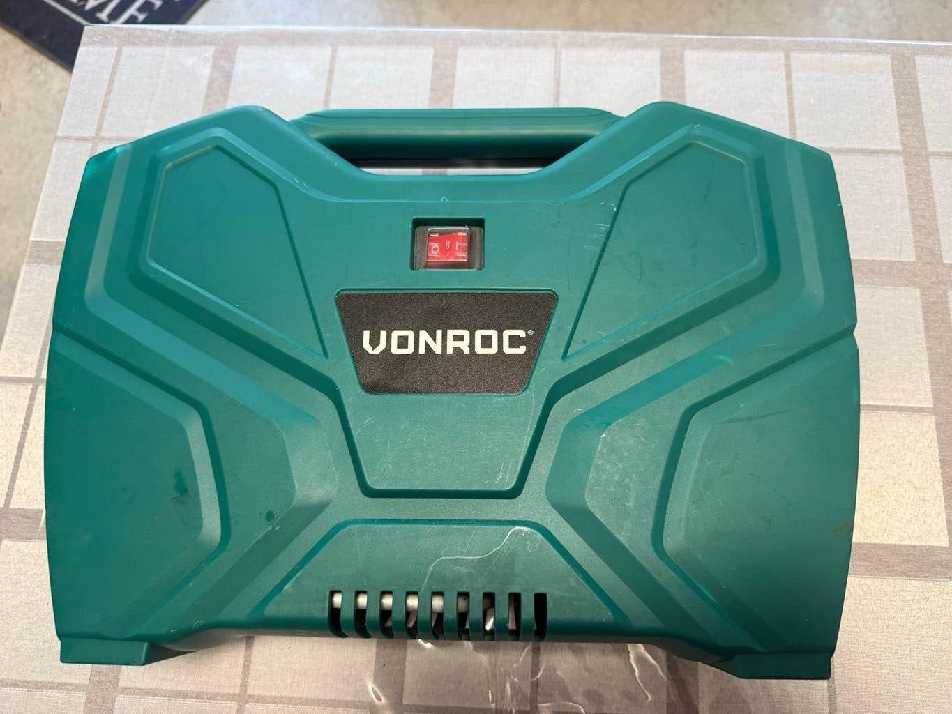 VONROC Draagbare Compressor CR501AC, 6 tot 10 bar, Ophalen of Verzenden, Zo goed als nieuw, Minder dan 200 liter/min