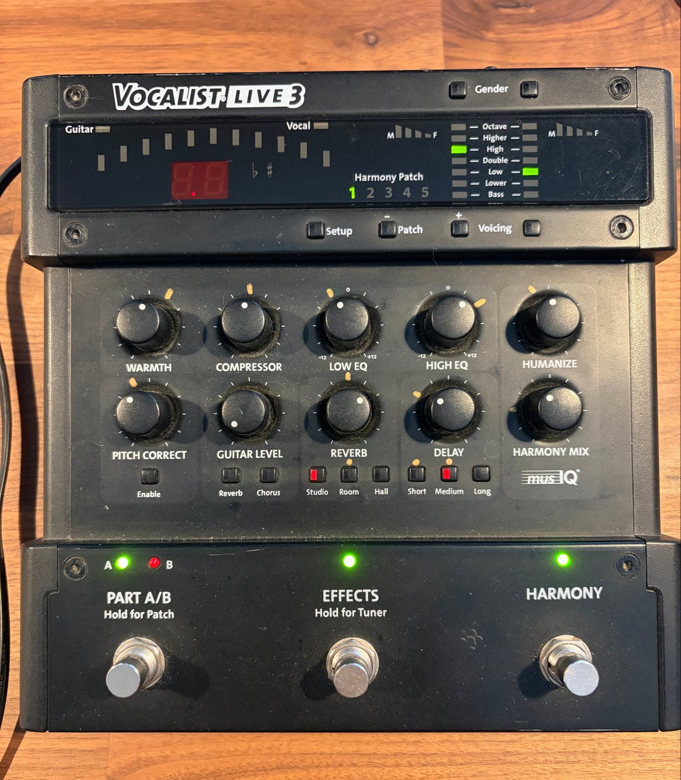 Digitech Vocalist Live 3 - Vocal Harmony & Pitch Correction, Ophalen of Verzenden, Gebruikt, Multi-effect