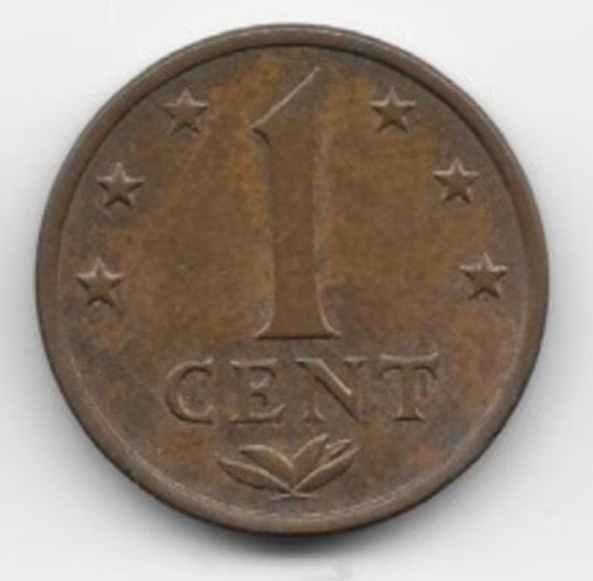 Nederlandse Antillen 1 cent 1977 KM# 8, Verzenden, Midden-Amerika, Losse munt