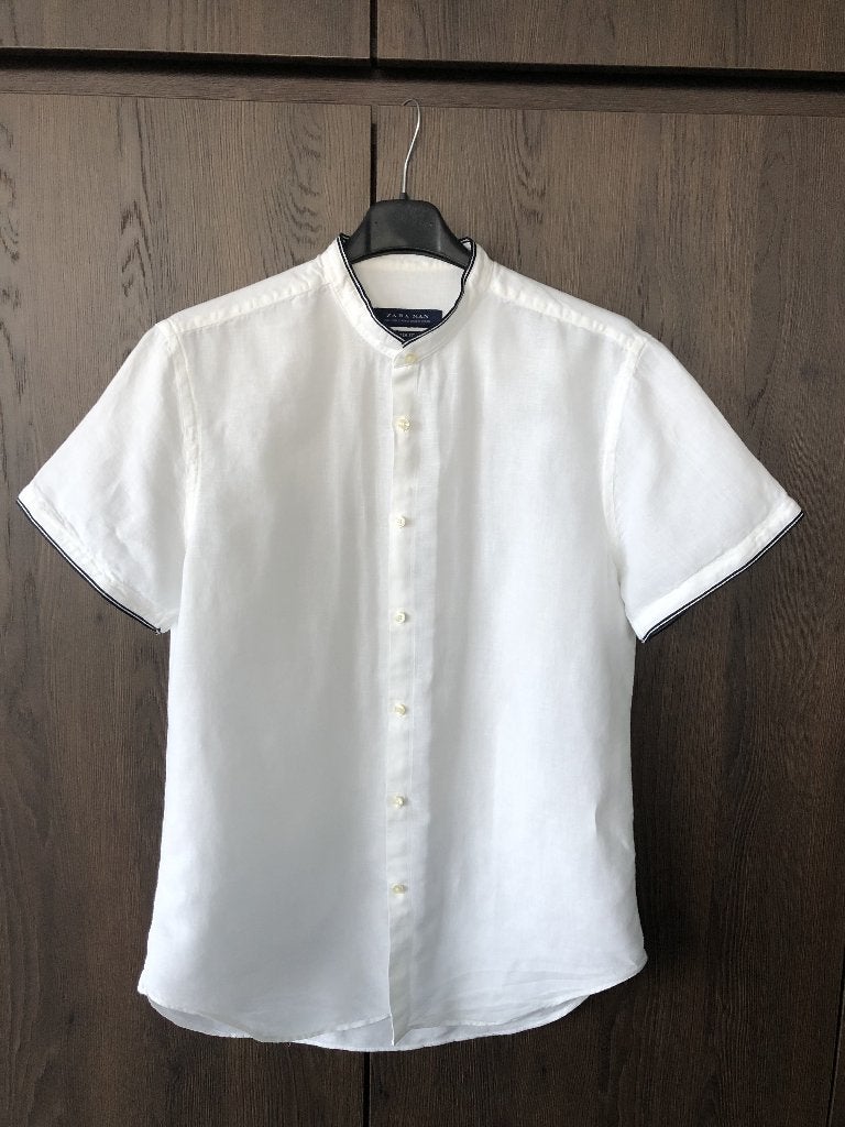 ZARA overhemd, maat M, Verzenden, Wit, Halswijdte 39/40 (M), Zara Man