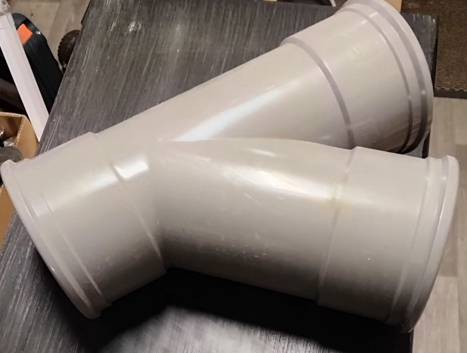 Nieuwe PVC afvoer Y-stuk 125 mm, Doe-het-zelf en Verbouw, Ophalen, Nieuw