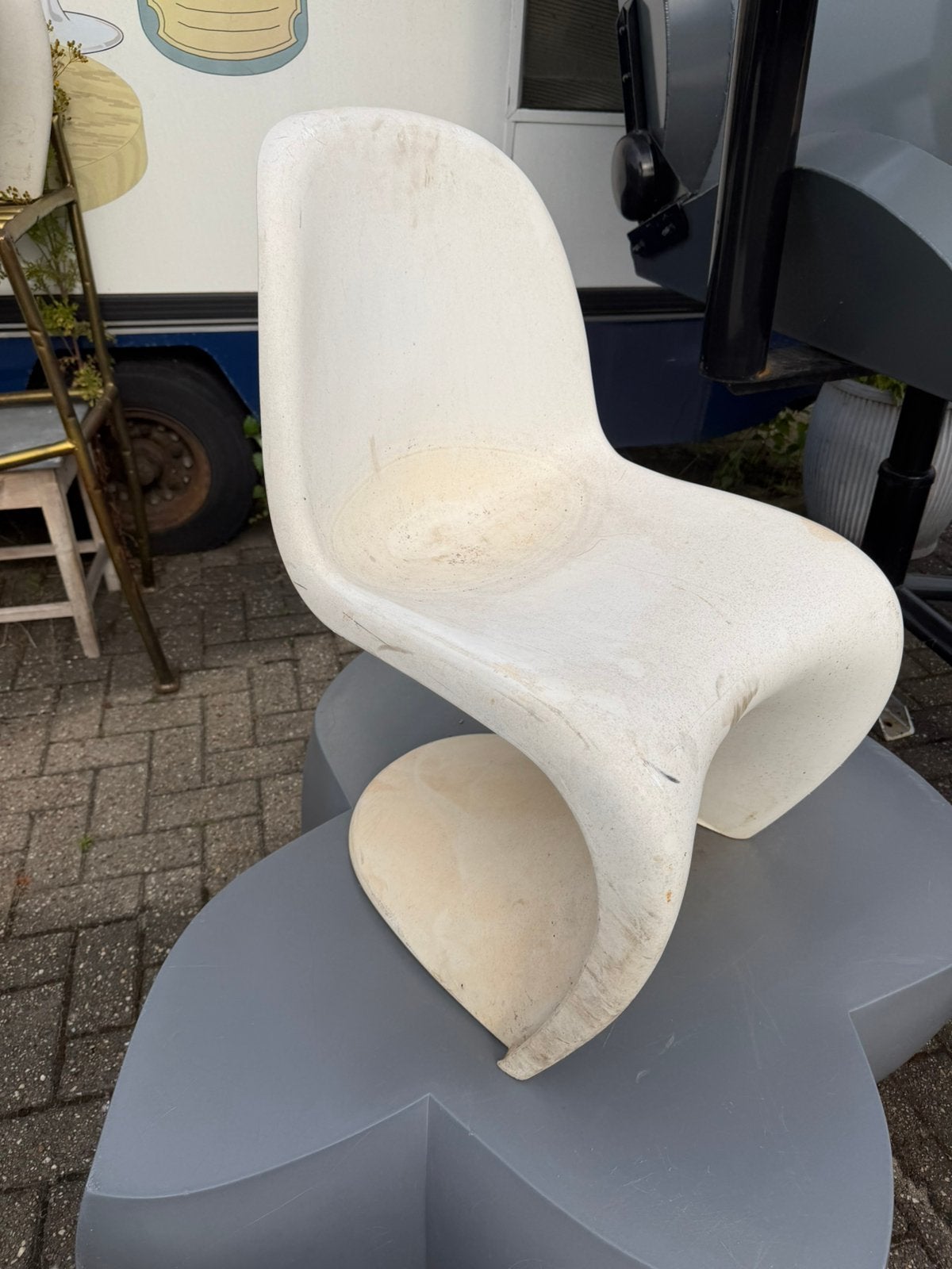6 st vitra panton stoelen gebruikt, Jeroen@spektakelwonen.nl, Ophalen of Verzenden, Vijf, Zes of meer stoelen, Postbus 494