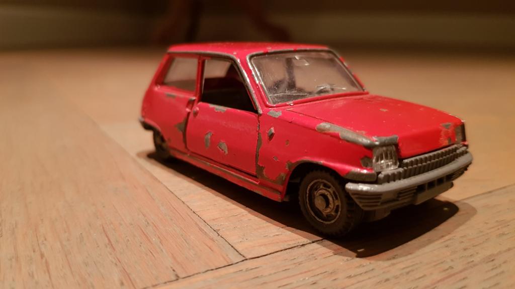 Renault 5 TL Mattel Mebetoys - Rode Speelgoedauto, Ophalen of Verzenden, Gebruikt, Auto