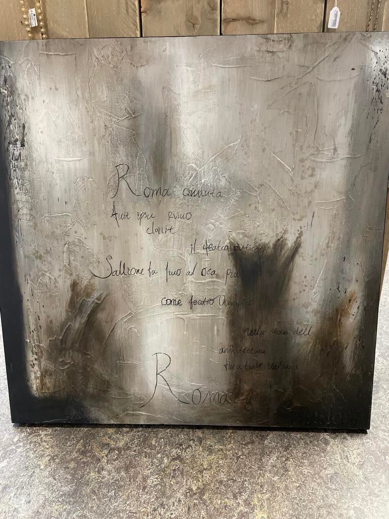 Schilderij met tekst, Cobra Art Company, Antiek en Kunst, Ophalen of Verzenden