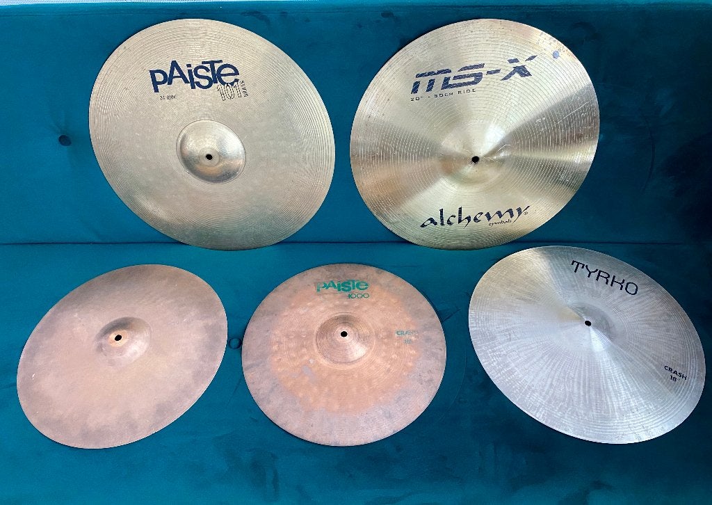 Diverse cymbals o.a. Paiste, Ophalen, Gebruikt, Overige merken