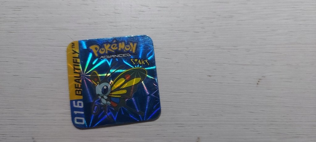 magneet speelgoed  pokemon Beautifly holo staks panini, Ophalen of Verzenden, Nieuw, Overige merken