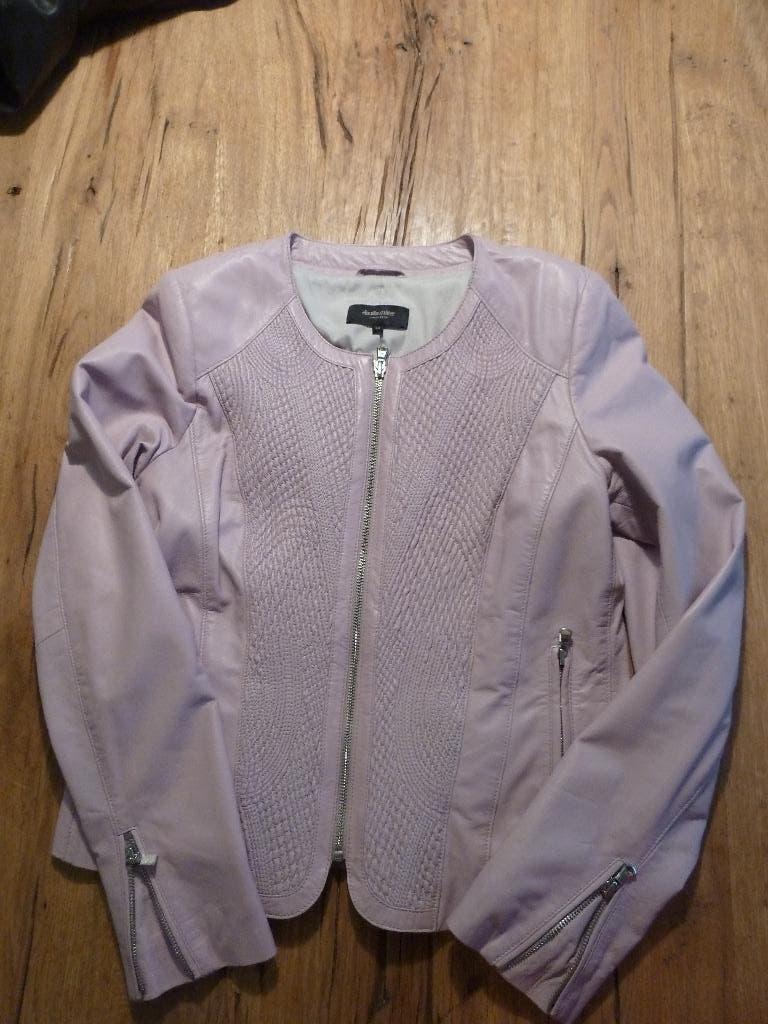 CLAUDIA STRATER LEREN JAS MAAT 42 NIEUW ROZE, Maat 38/40 (M), Nieuw, Ophalen of Verzenden, Roze