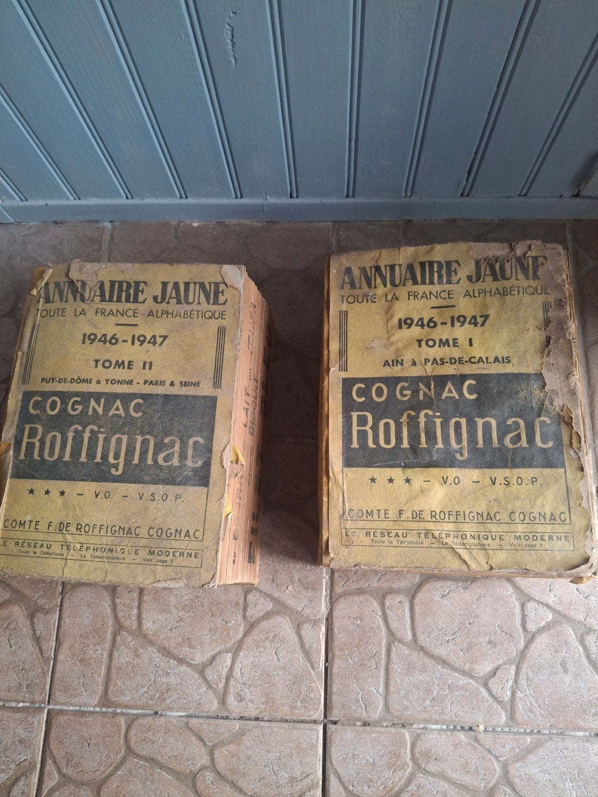 Vintage Annuaire Jaune 1946-1947 2 Franse gele gidsen pps, Ophalen of Verzenden
