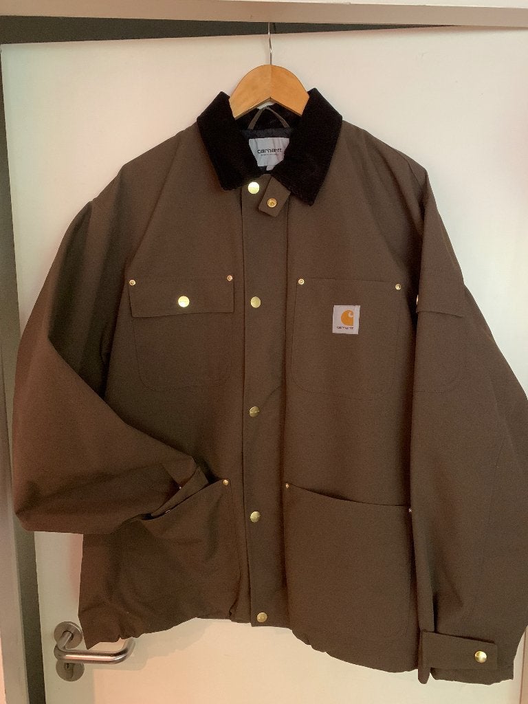 Jas Carhartt work in progress, bruin maat L, Maat 52/54 (L), Bruin, Verzenden, Carhartt