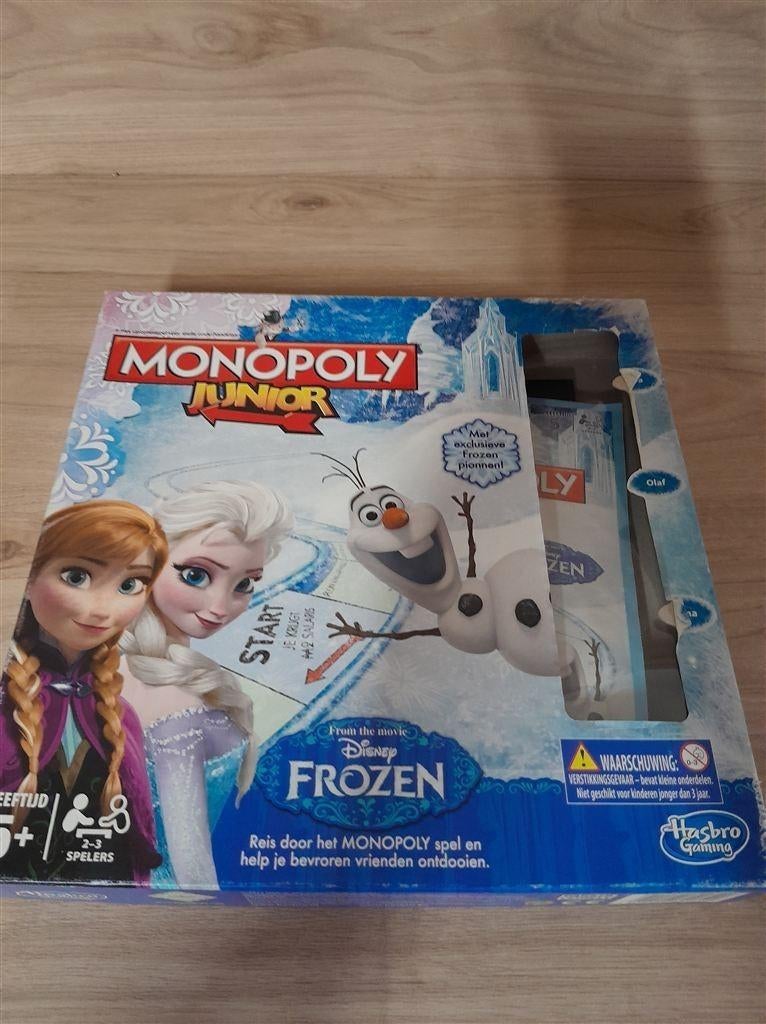 Monopoly junior disney frozen - s3542, Verzenden, Zo goed als nieuw