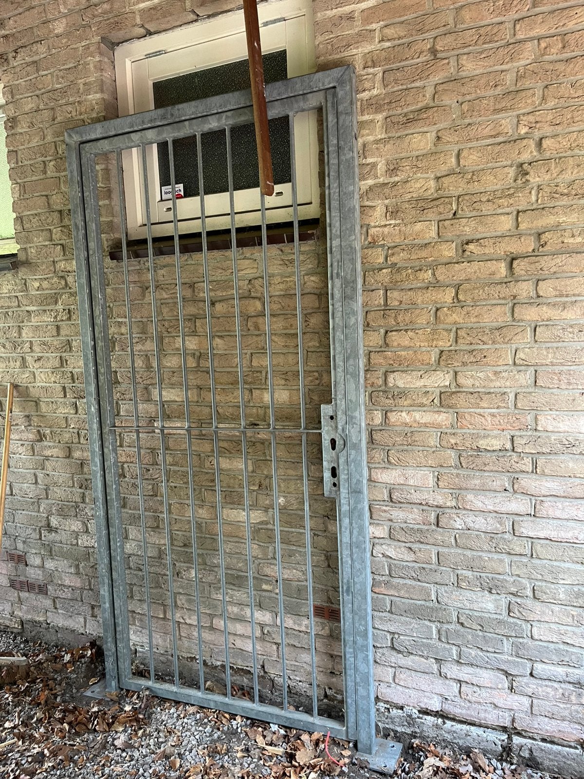 Stalen hek / poort gegalvaniseerd, Tuin en Terras, Ophalen of Verzenden, Zo goed als nieuw, IJzer, 200 cm of meer