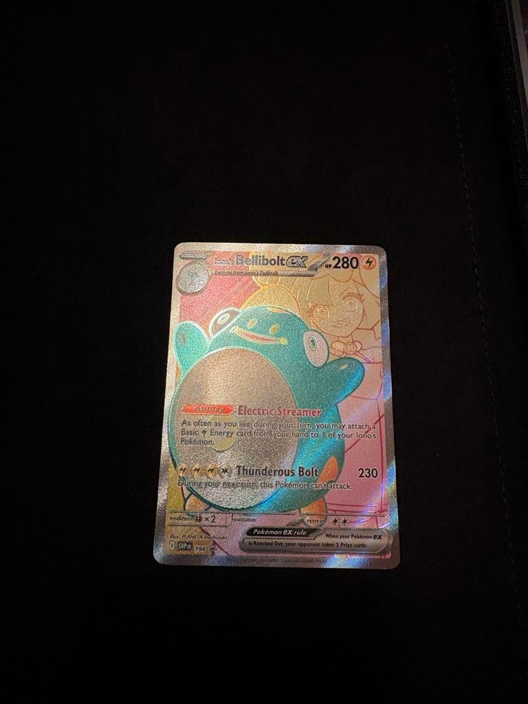 Bellibolt ex 194/182 Pokémon kaart, Ophalen of Verzenden, Gebruikt, Losse kaart, Foil