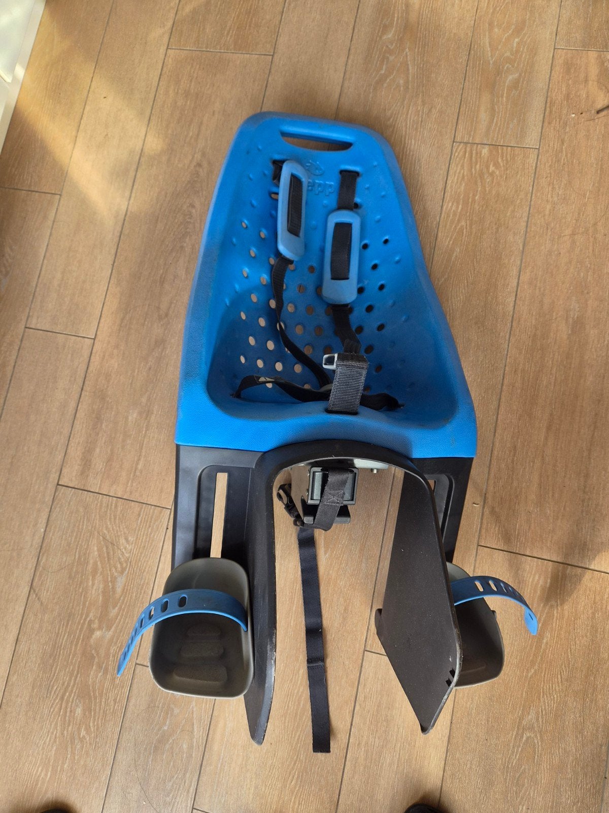 Yepp Maxi fietszitje met adapter - Blauw, Achterzitje, Yepp, Ophalen, 15 t/m 25 kg