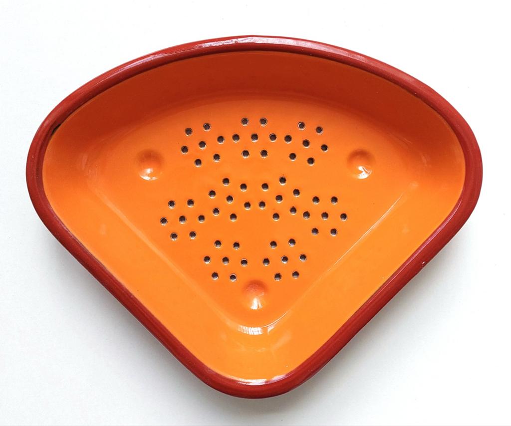 Oud Terra Cotta Emaille Gootsteenbakje Keukenemaille GAAF!, Antiek en Kunst, Verzenden