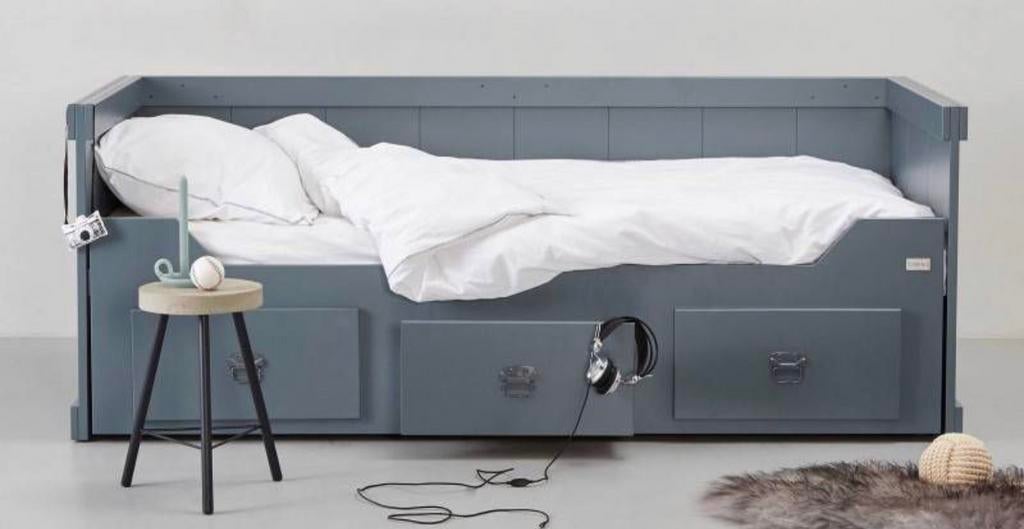 Coming Kids Rough Bedbank - Uitschuifbaar, 85 tot 100 cm, Gebruikt, Ophalen of Verzenden, Lattenbodem