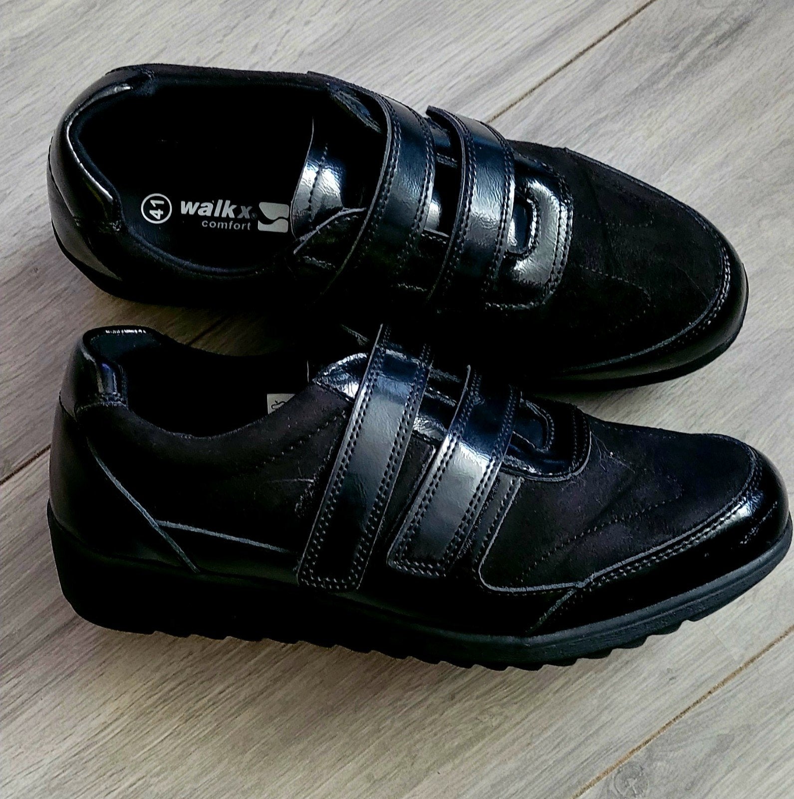 Walkx Comfort Zwarte Sneakers Maat 41, Walkx, Zwart, Ophalen of Verzenden, Sneakers of Gympen