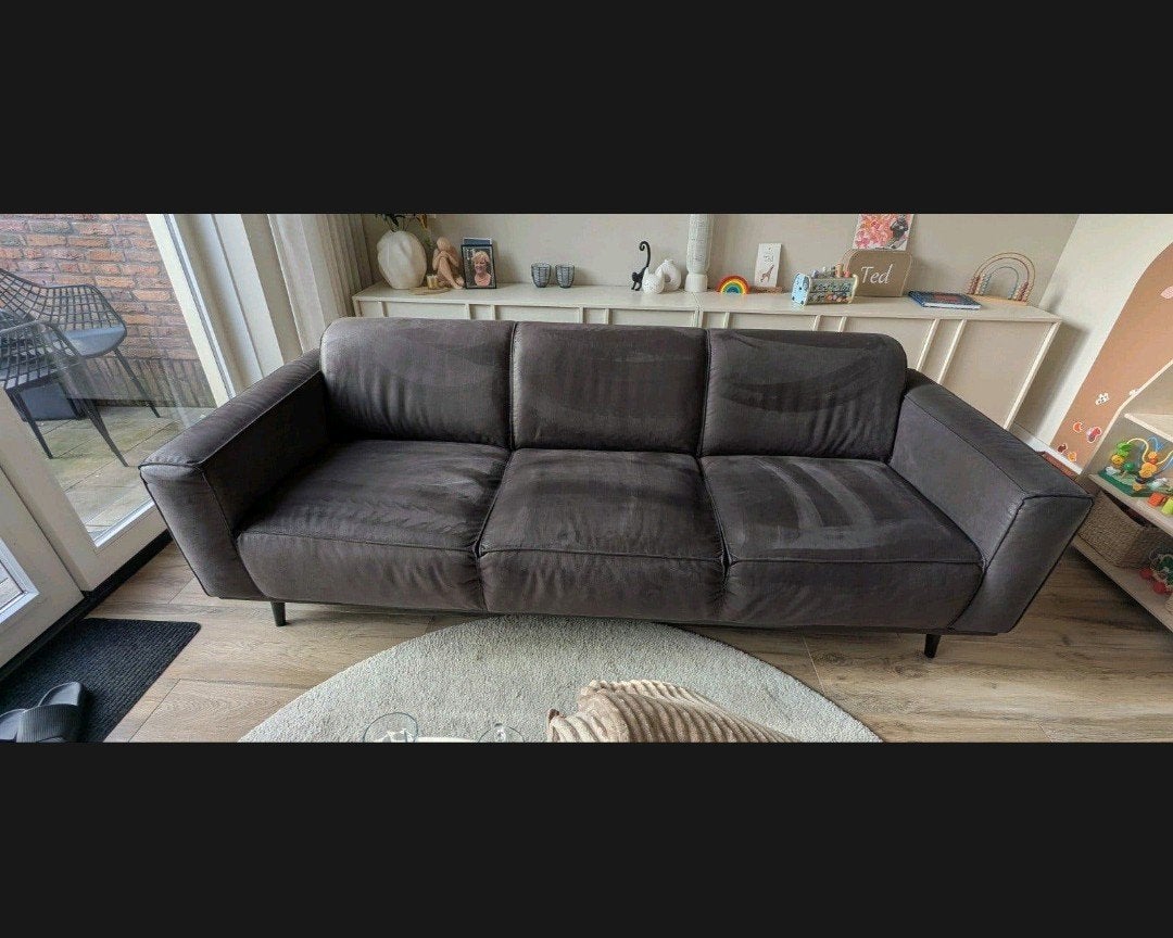 Woood statement 3 zits bank, Ophalen, Gebruikt, 75 tot 100 cm, Leer