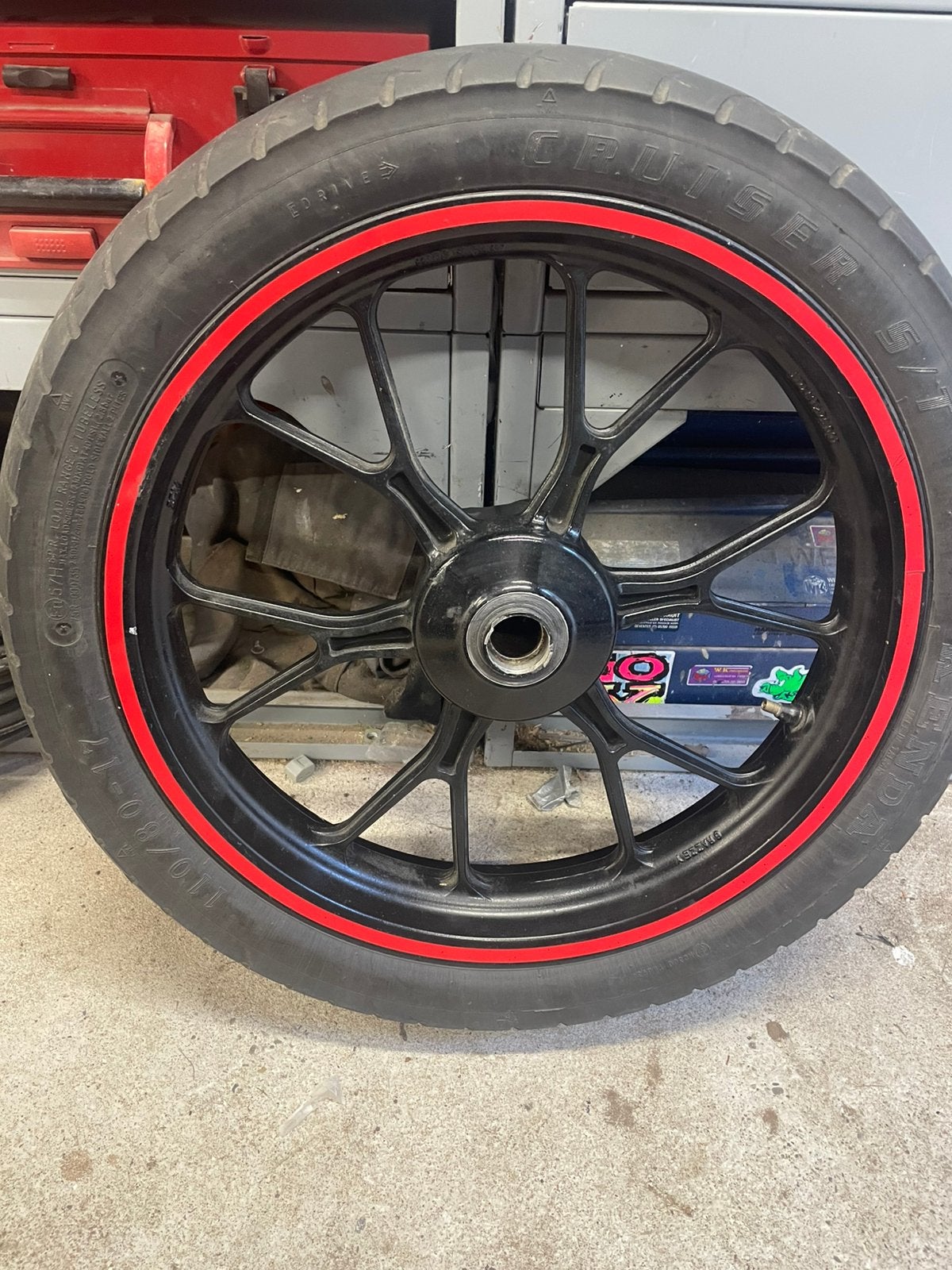 Voorwiel, velg Derbi, Rieju, Fietsen en Brommers, Brommeronderdelen | Algemeen, Ophalen of Verzenden, Gebruikt, Overige typen