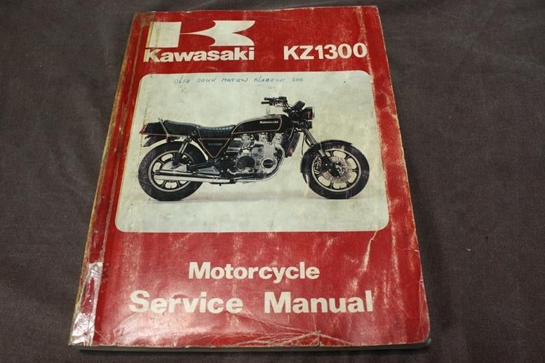 Kawasaki KZ1300 Six 1979-1981 motorcycle service manual, Ophalen of Verzenden, Kawasaki