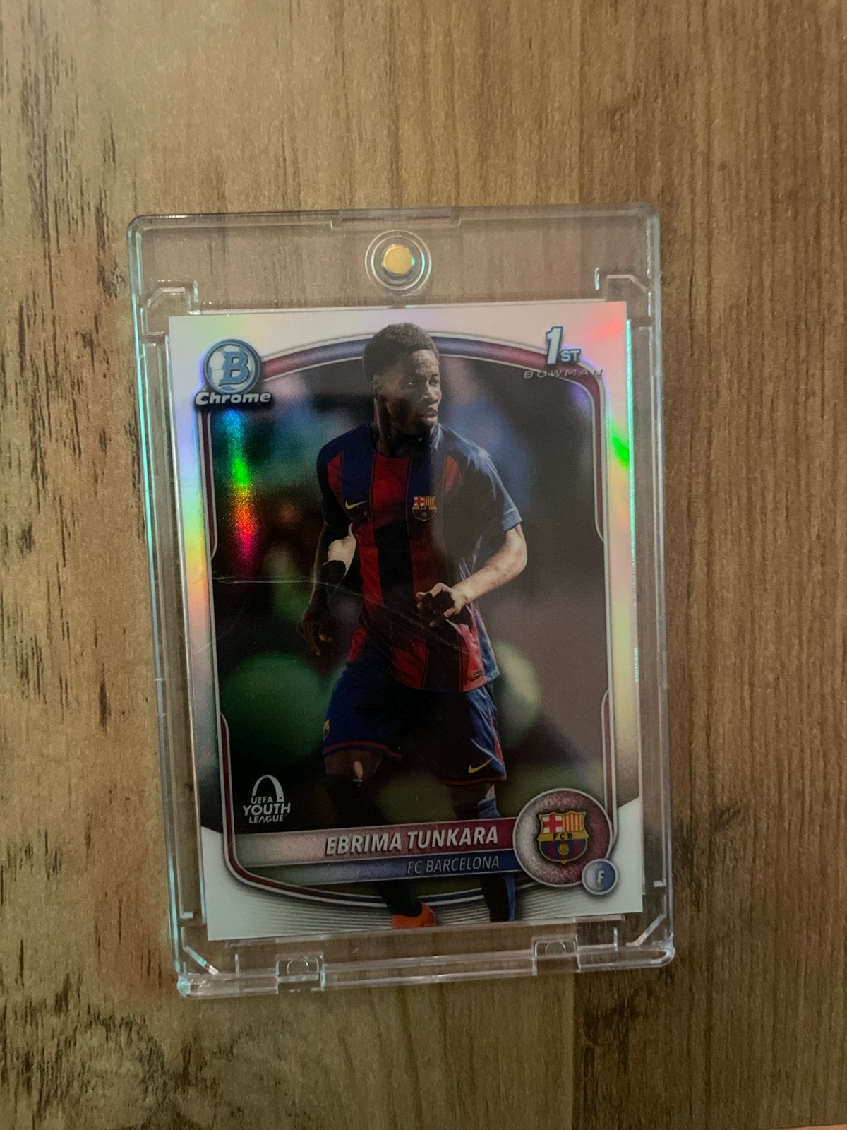 Ebrima Tunkara FC Barcelona Spelerskaart RC- Bowman Chrome, Ophalen of Verzenden, Zo goed als nieuw, Buitenlandse clubs, Spelerskaart